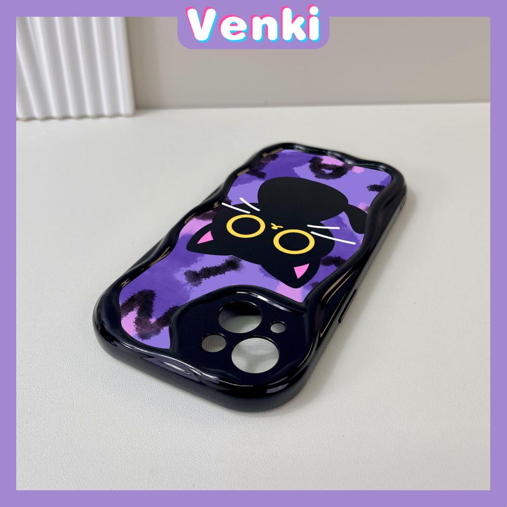 Case iPhone 11 Pro Max TPU Soft Glossy Curved Wave Case Cute Cartoon Cat Camera Protection Shockproof For iPhone 14 13 12 11 Plus Pro Max 7 Plus X XR