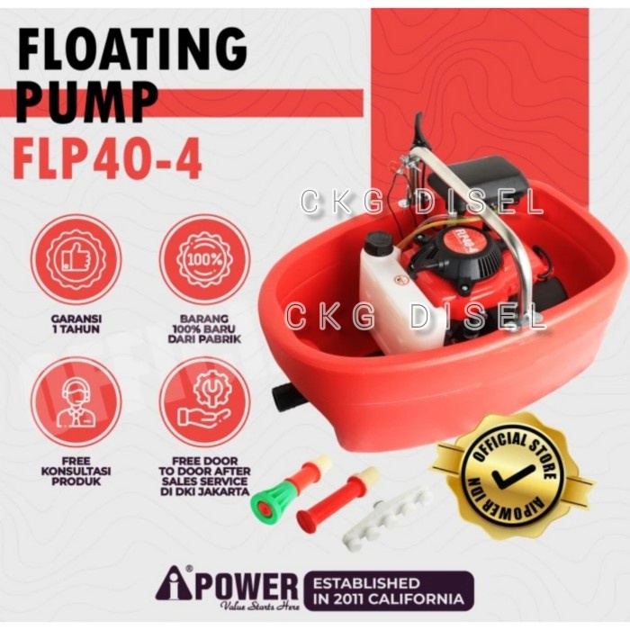 POMPA APUNG FLOATING PUMP 4 TAK AIPOWER