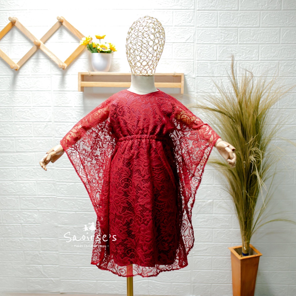 Saoirse Inayah Kaftan - Kaftan brukat anak perempuan dan kaftan balita