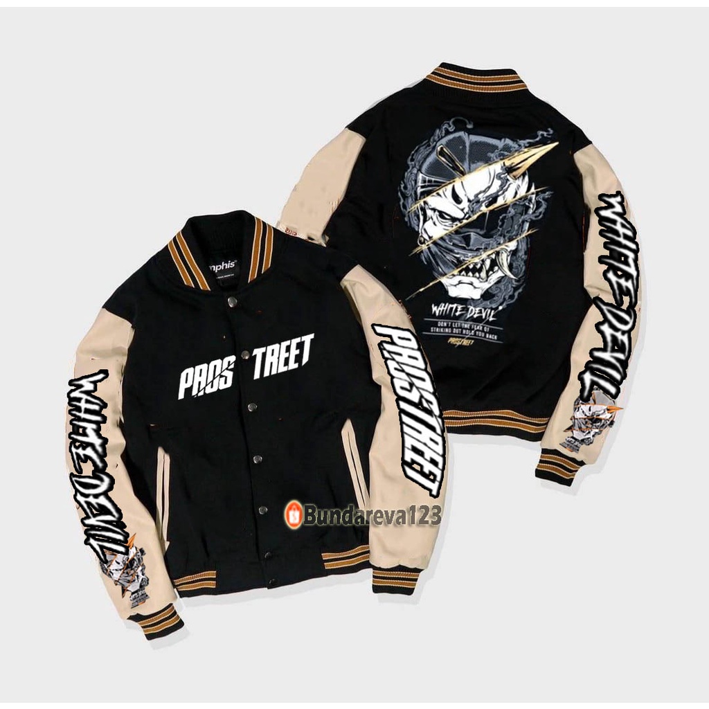 INDO - Jaket Baseball Varsity Pria Prostreet | Jaket Varsity Baseball Pria Wanita Hoodie Prostreet Riders