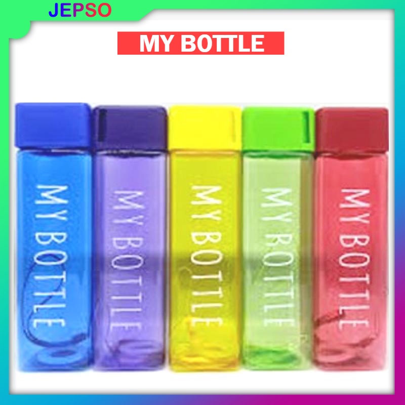 NEW WARNA my bottle kotak /infused water/botol minum bahan plastik tritan / jepso makassar