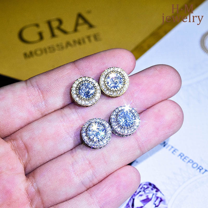 Anting Tusuk Moissanite Wanita