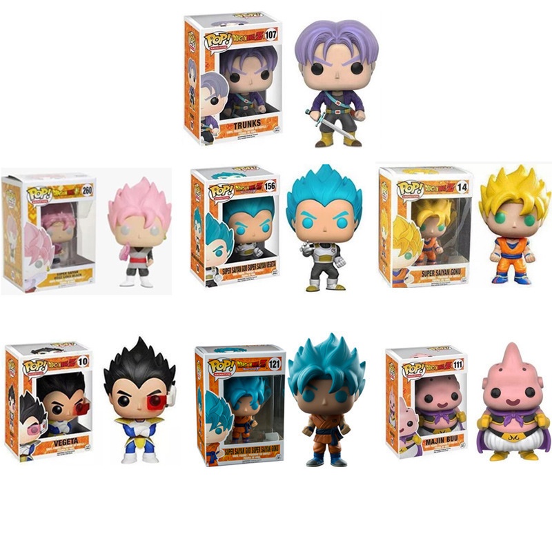 Funko Pop Dragon Balls Tokoh anime Dekorasi model Goku