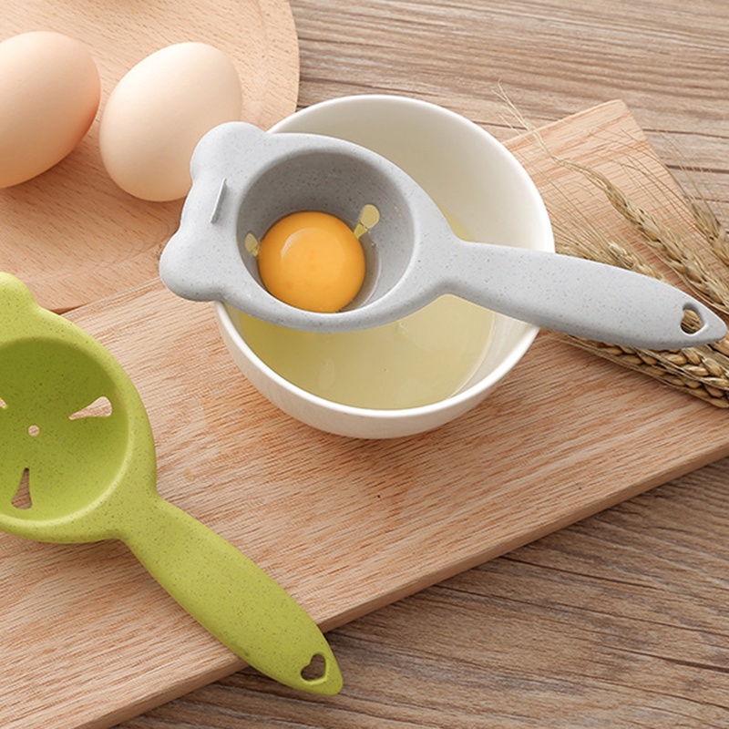 ღ Lucu Telur Putih Kuning Pemisah Pemegang Telur Cair Filter Gadget Makan Malam Memasak Saringan Pembagi Dapur Baking Alat Pemisah