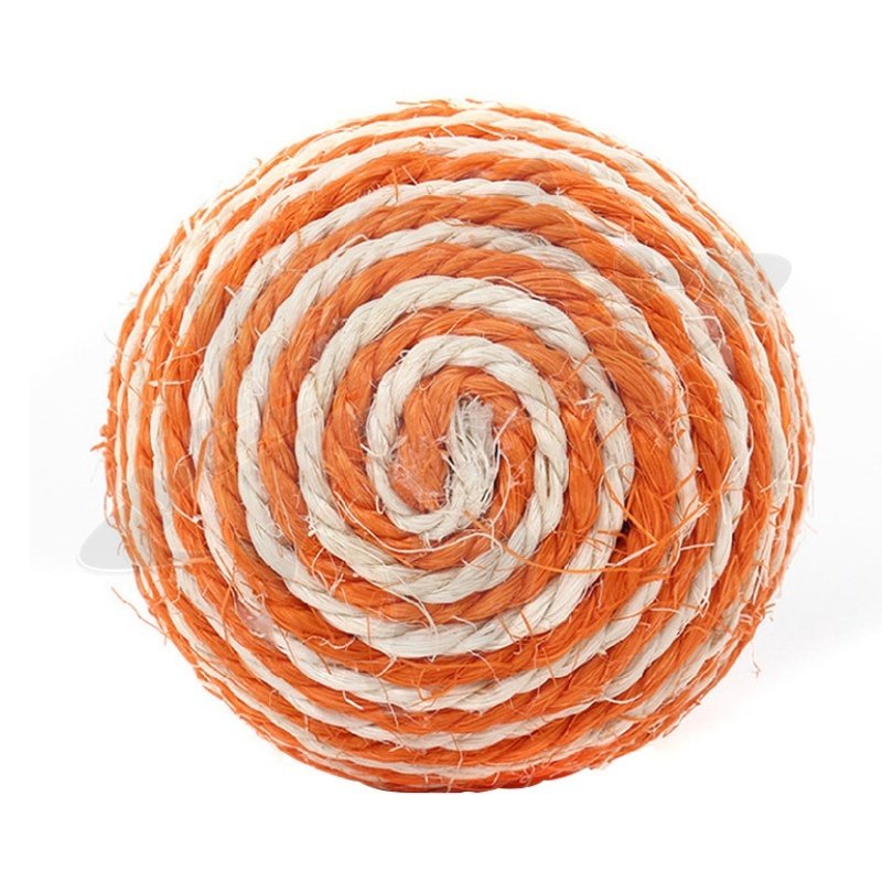 Bola Rajut Mainan Hewan Peliharaan Pembersih Gigi Pelatihan Interaktif Aksesoris Hewan Peliharaan Bola Untuk Cakar Kucing Pelengkapan Kucing Peliharaan