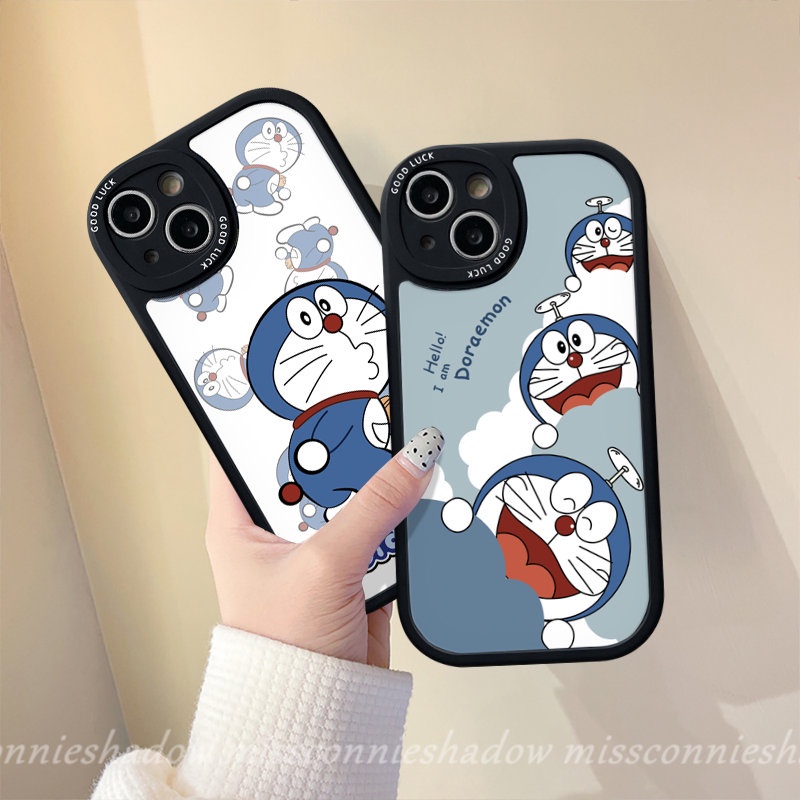 Redmi Note10 Pro 10s 8 11 9 11 Pro+9s 11s 8 Redmi 12C 10C A1 10 9 9T 9A 10A 9C K40s POCO M3 X3 NFC Pro F4 Mi 11T 12 Kartun Doraemon Kucing Lucu Couple Soft Case