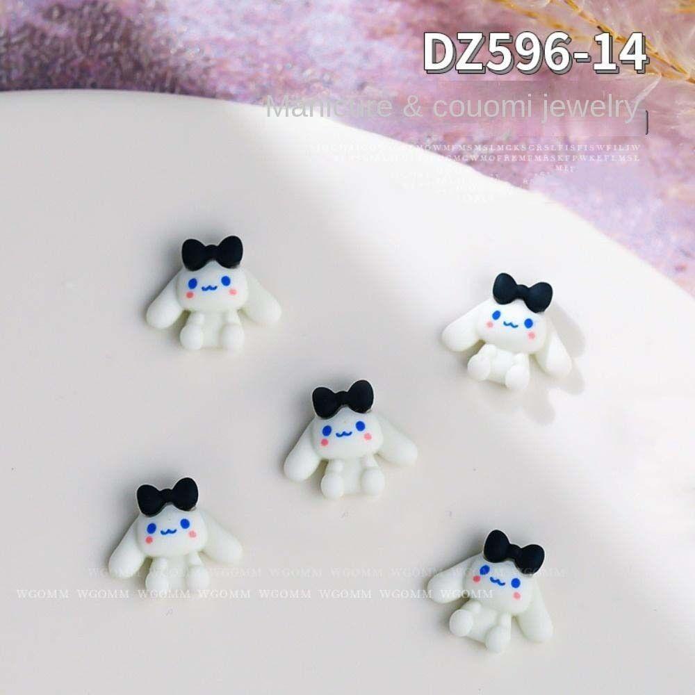 Mxbeauty Kartun Dekorasi Kuku Lucu Resin Kelinci Manikur Aksesoris Melody Hiasan Kuku 3D Nail Art Drills