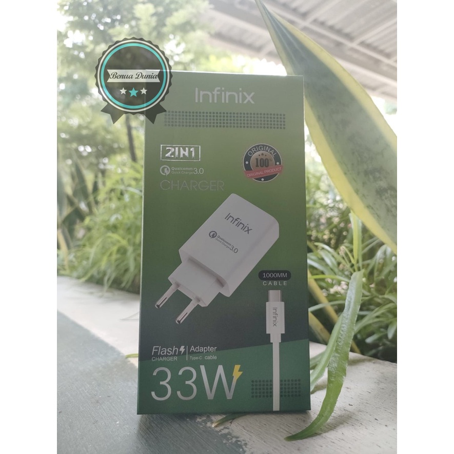 Charger Cashan Infinix Fast Charging 3A 33W ORIGINAL tipe c USB BD3417 oem