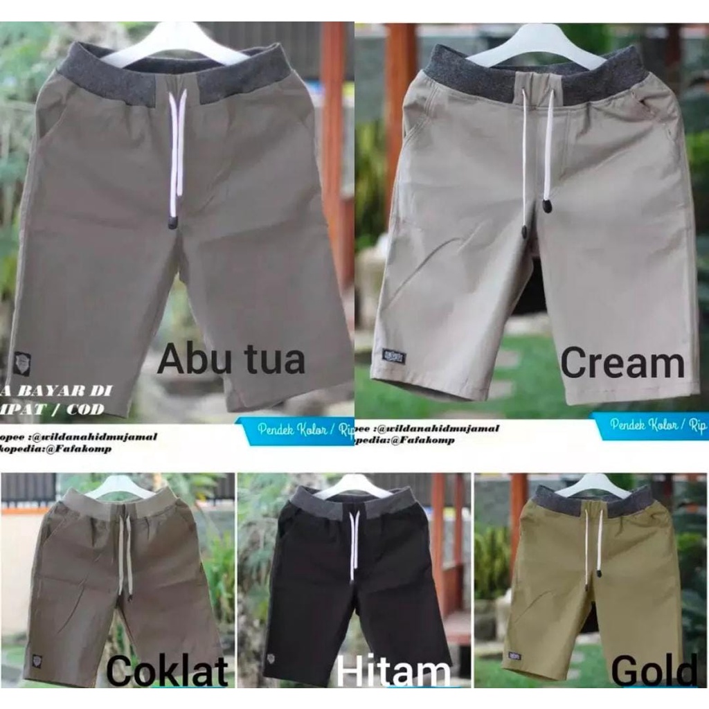 COD - 4PCS Celana chinos rib pria pendek terbaru celana chino pendek pria celana pendek pria distro 