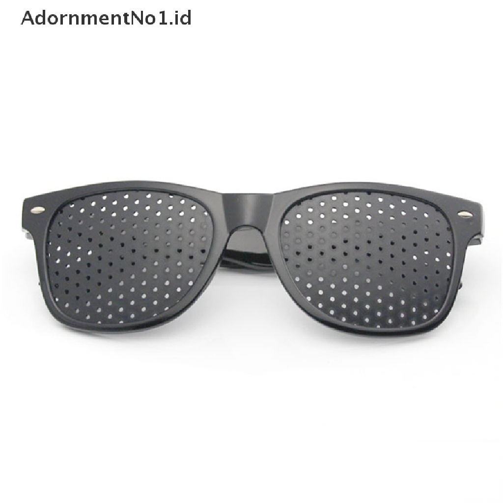 [AdornmentNo1] Kacamata Fashion Relieve Pinhole Pria Wanita Korektif Anti-Letih Myopia Glasses [ID]