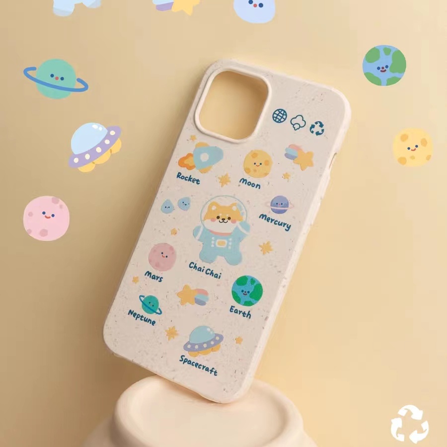 IPHONE Casing Ponsel Iphone11 ins Bahan Ramah Lingkungan Perlindungan Kamera Cocok Untuk Iphone14 13 12 14Plus Pro MAX 7 8Plus X XR XS MAX SE 12mini 13mini Model Empat Sudut Shockproof