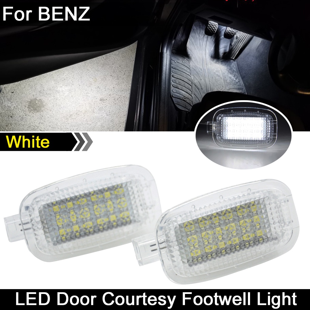 2pcs LED Pintu Milik Interior Footwell Light Luggage Trunk Glove Box Lampu Untuk Benz W169 W204 W216 W212 C207 X204 W221 C197