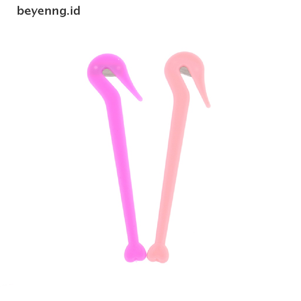 Beyen 4Pcs/set Kepang Alat Loop Elastis Rambut Pita Ekor Sisir Pin Logam Mengepang Sisir ID
