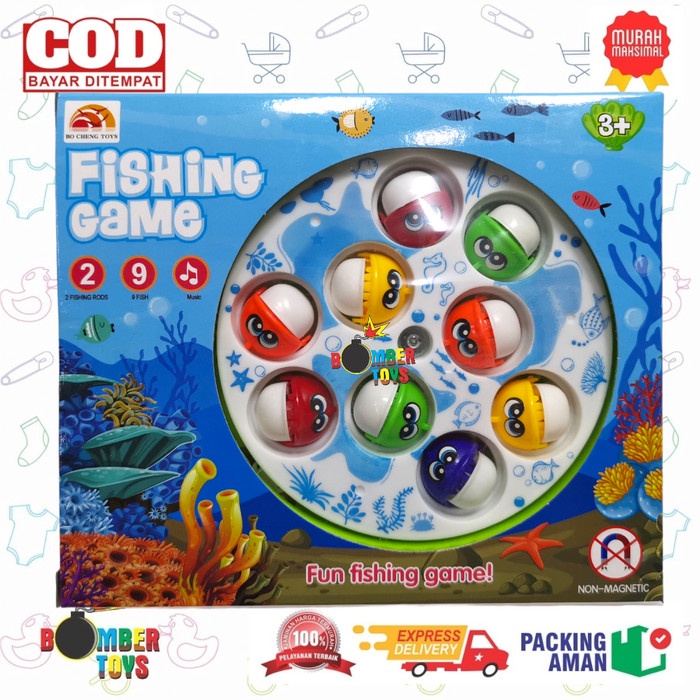 MAINAN ANAK FISHING MUSIC GAME PACINGAN MUSIK FISH 9 IKAN KAIL PANCING