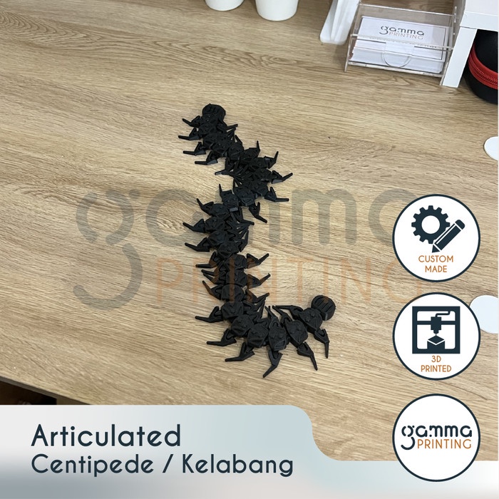 Artikulasi Kelabang / Articulated Centipede Toy Mainan Anak Fleksibel