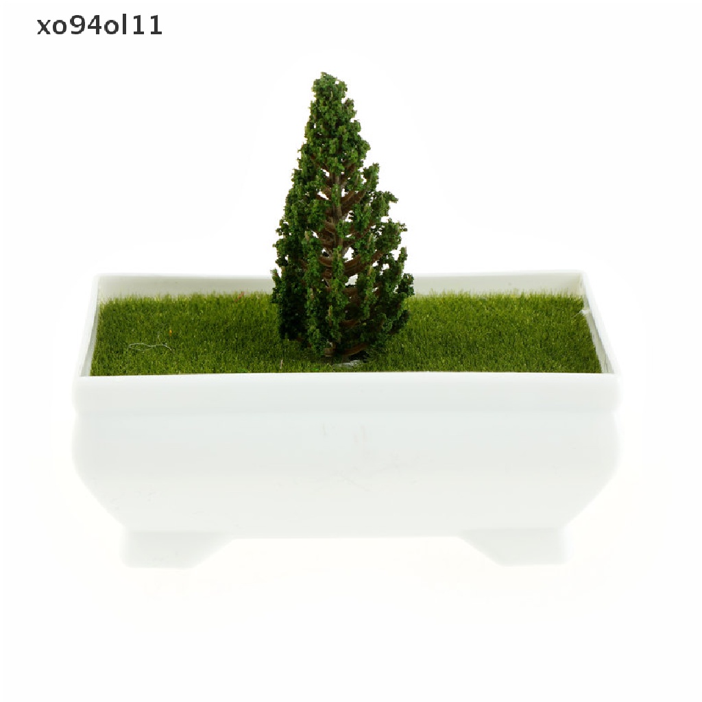 Xo 1X Mini pinetree Fairy Garden Miniatur Lanskap Mikro Resin Kerajinan Dekorasi OL