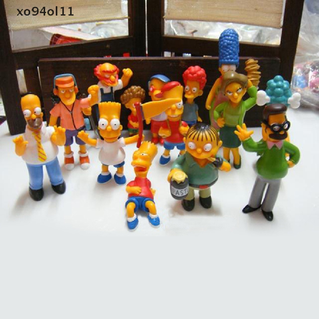 Xo Disney Simpsons Kartun Action Figure Mainan Lucu Homer Marge Bart Figurines Boneka OL