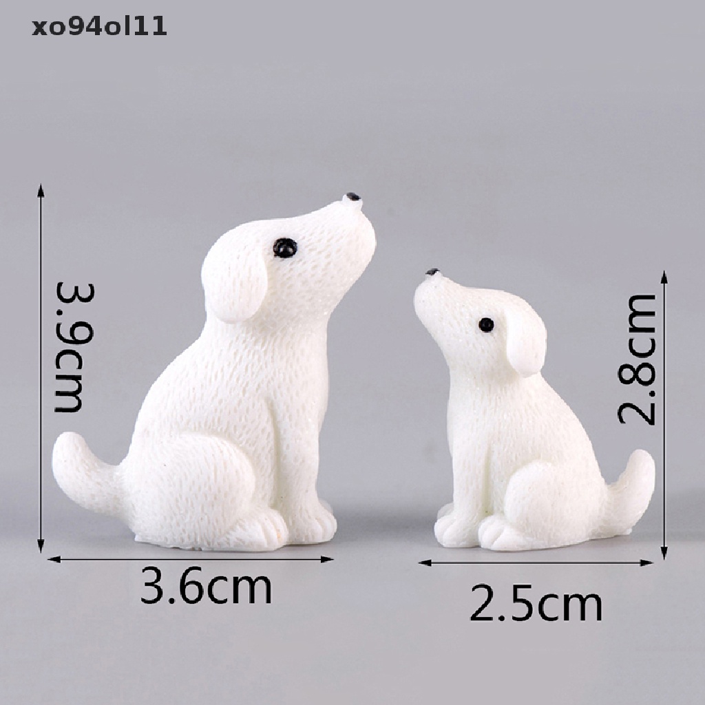 Xo Anjing Lucu Mini Miniatur Peri Taman Ornamen Dekorasi Pot Craft Aksesoris OL