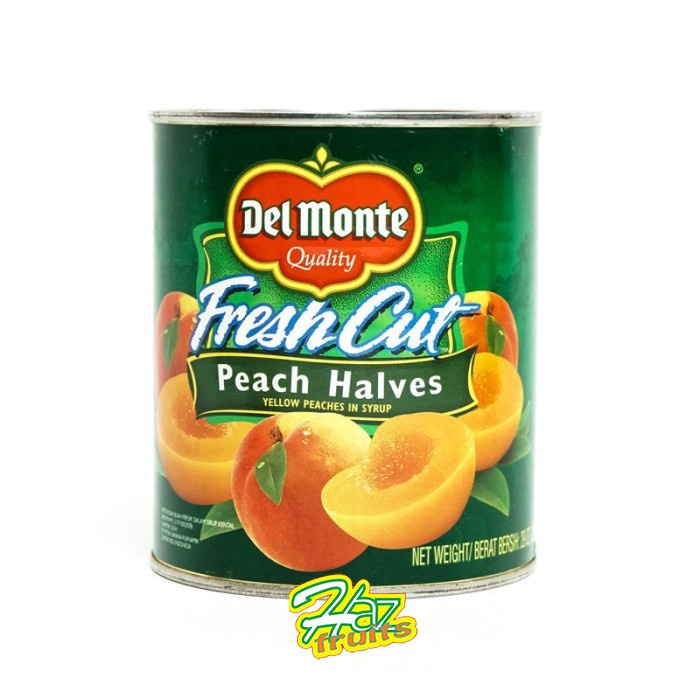 

Del Monte Peach Halves 825gr Yellow Peach In Syrup / Peach Kaleng