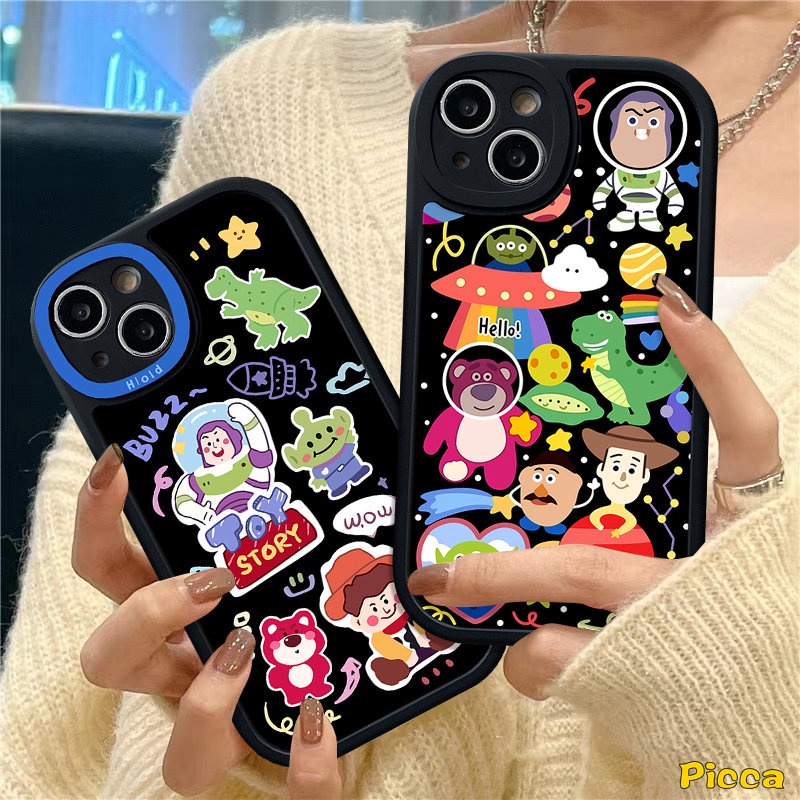 Case Bears Manyo Strawberry Lucu Untuk Infinix Hot10 9 Play 10T 11 10s 11s Hot 10 Lite 10T 11 10s 11s Note8 Smart 56 Bagus Kartun Toy Story Alien Lembut Tpu Penutup Belakang