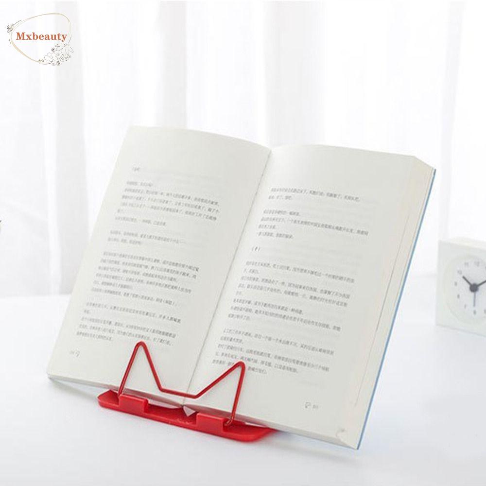 Mxbeauty Book Stand Kokoh Adjustable Kaligrafi Lipat Perlengkapan Kantor Rak Resep Music Score Tablet Membaca Bookend Buku Text Reading Stand