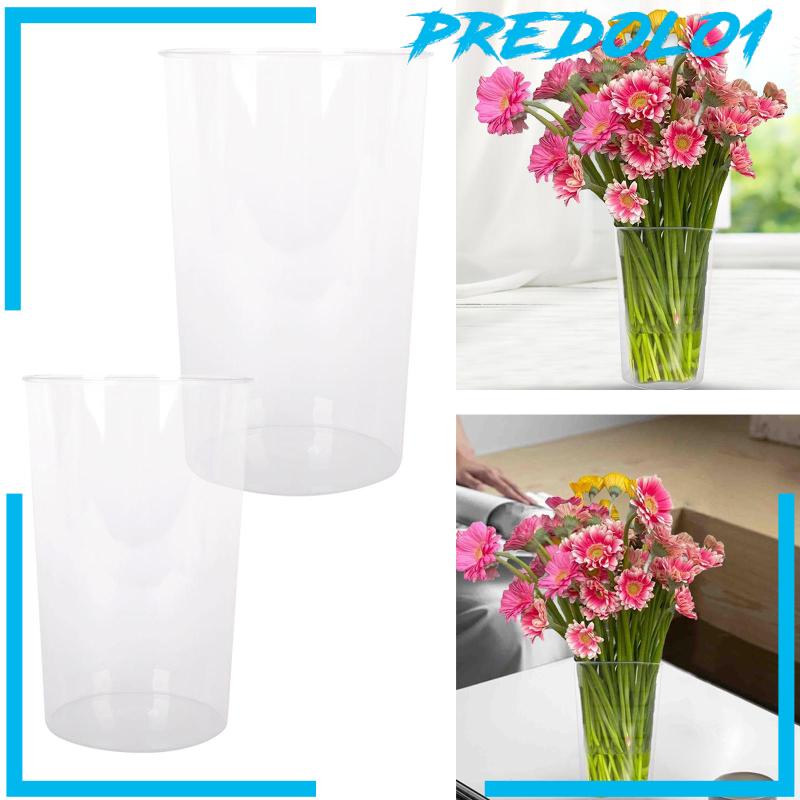 [Predolo1] Acrylic Vase Flowers Classy Vas Bunga Bening Untuk Festival Liburan Desktop