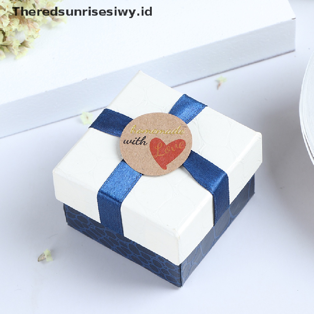 # Kado Mom &amp; PAPA DIY # 500pcs Handmade With Love Stiker Scrapbooking Hand Made Stiker Label Buatan Tangan~