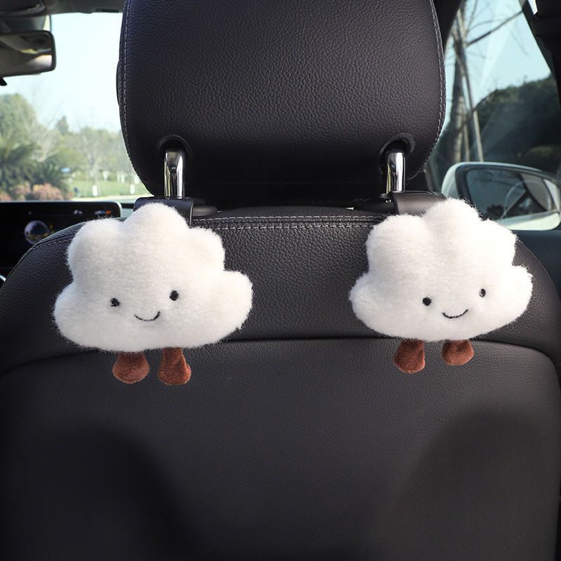 Pengait Awan Lucu Mobil, Pengait Belakang Kartun Jok Mobil