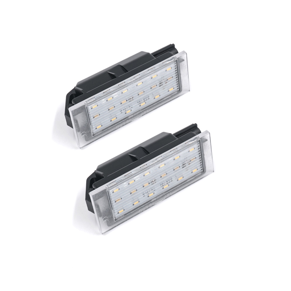 2pcs Lampu Plat Numbe Lisensi LED Putih Untuk Renault Vel Satis Clio Kadjar Kangoo Espace Laguna Megane Twingo Wind Traffic Master