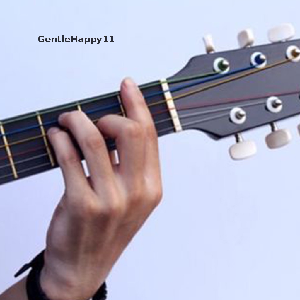 Gentlehappy Satu Set 6pcs String Warna Warna-Warni Hujan Untuk Aksesori Gitar Akustik id