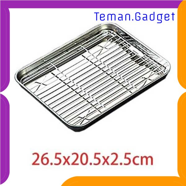 TG -  DPR NLSLASI Loyang Nampan Baking Sheet Tray Rack Removable Stainless Steel - NL28