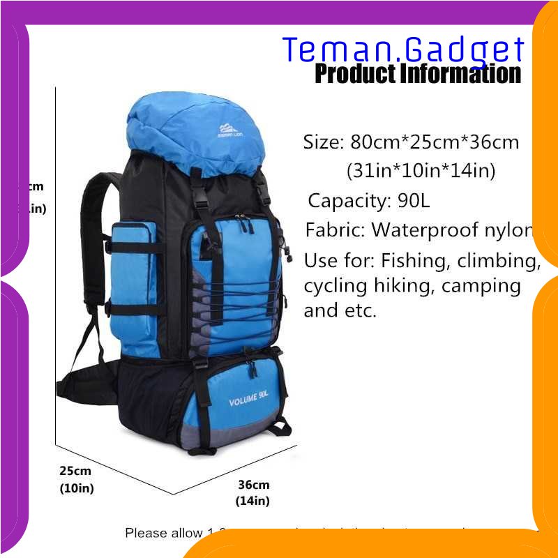 TG - OLR SIGMAN LION Tas Gunung Carrier Bag Travel Backpack Waterproof 90L - SIG3D