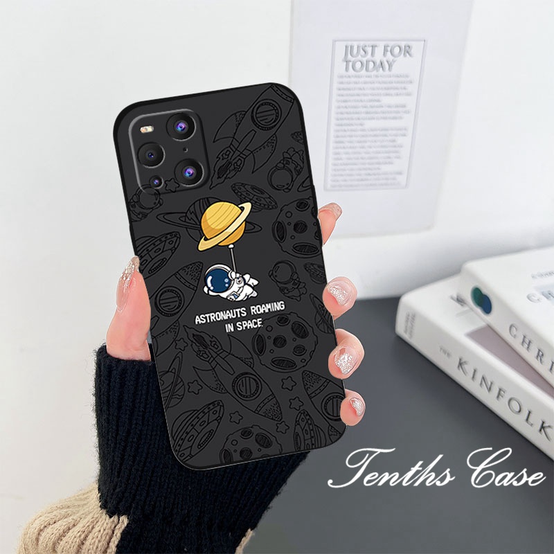 Redmi 12C A1 10C 10A 10 9T 9 9C 9A Note 12 11 11s 10s 10 9 9s 8 Pro Mi12 11Lite 11T 13Pro Poco X3 Pro NFC 2023 Silicon Cover Lunar Astronot Phone Case