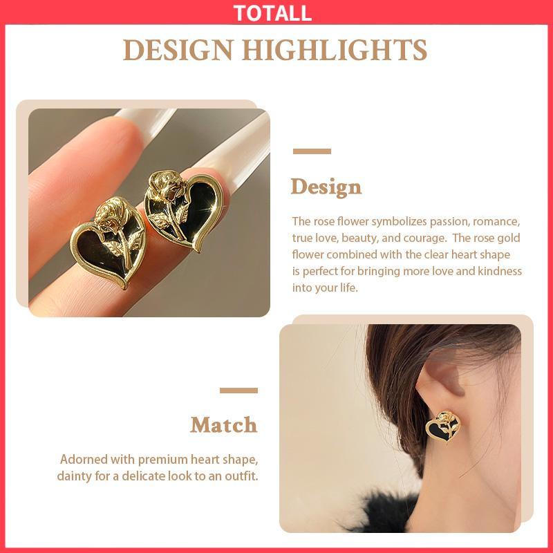 COD Anting S925 Korea anting bunga cinta  anting gaya Prancis untuk wanita-Totall