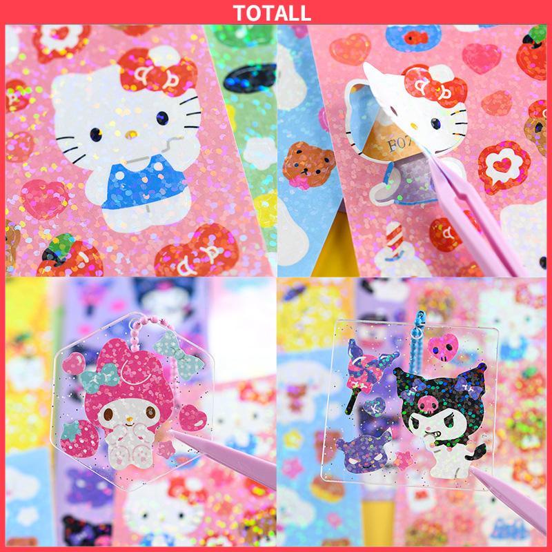 COD Stiker Kuromi Kartun Cinnamoroll Melody Kuromi Pochacco Dog Shiny Sticker Dekorasi-Totall