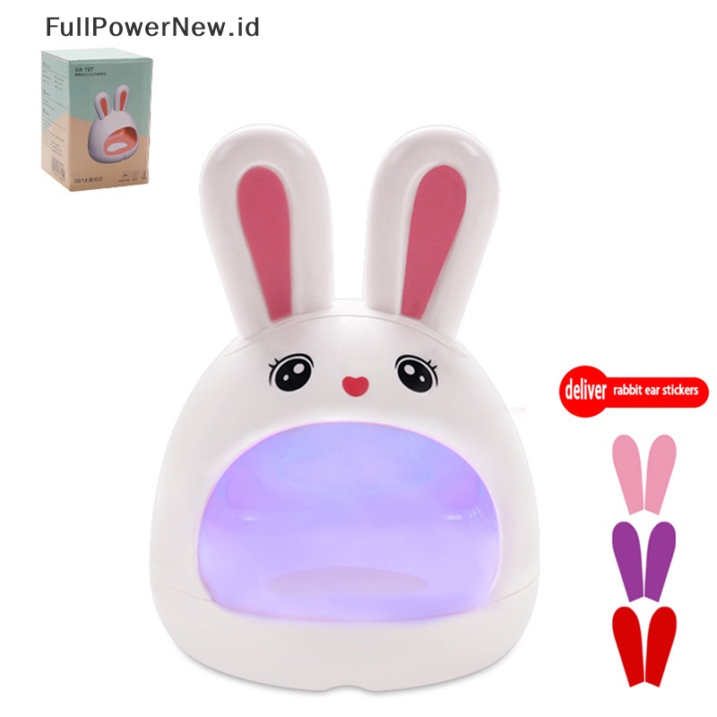 Power Lampu Kuku Kelinci Portabel USB Charging Lights Pengering Kuku LED UV Jari Tunggal ID