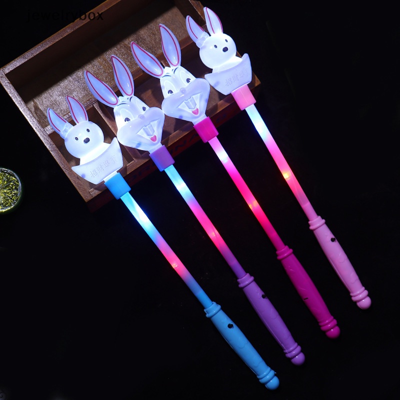 [jewelrybox] Kartun Kelinci Peri Tongkat Lampu LED Stik Glitter Glow Stick Mainan Pesta Anak Butik