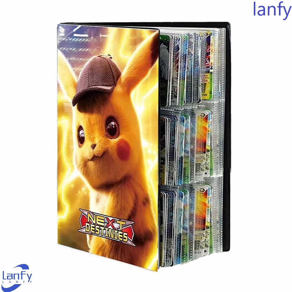 Lanfy Album Pokemon Buku Pokemons Mainan Anime 432kartu 9saku VMAX GX Kolektor Buku Game Card Binder