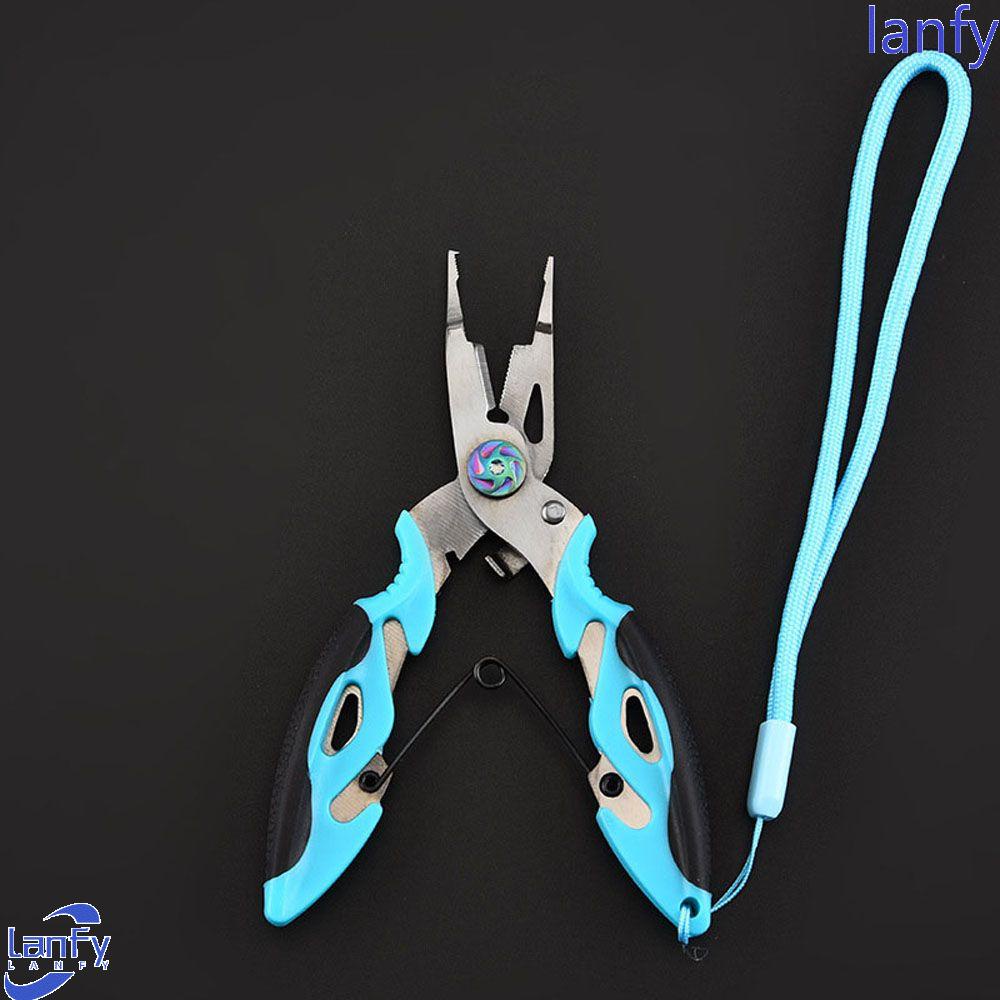 Lanfy Alat Pemotong Pancing Fishing Tackle Multifungsi Fish Controller Stainless Steel Outdoor Split Ring Tang Hook Remover