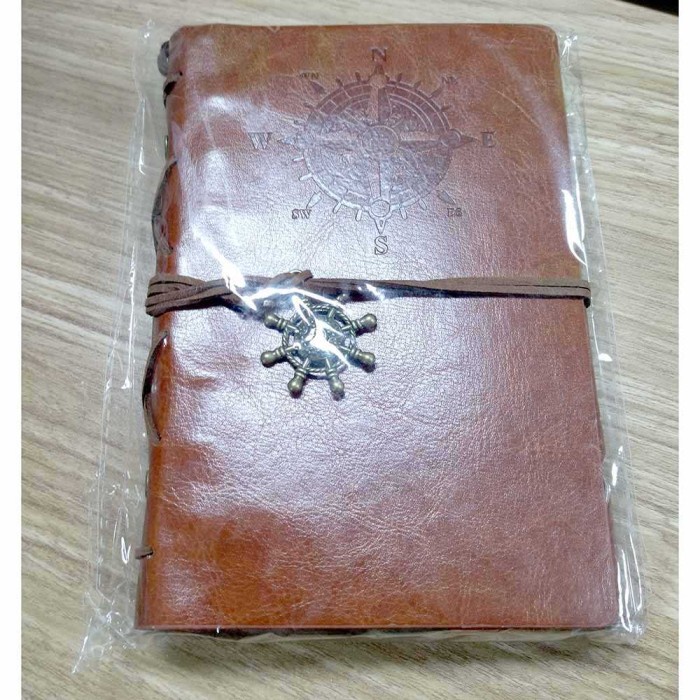 

Buku Catatan Agenda Kerja Notebook Binder Kulit Retro Harian Planner - COKLAT TUA