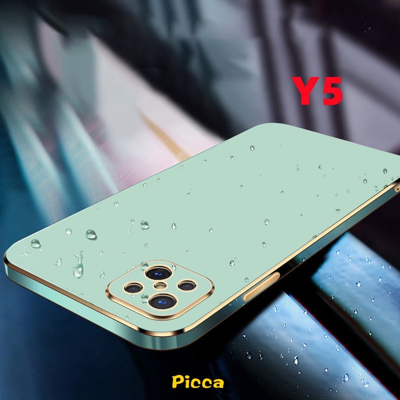 Case Untuk Vivo Y11 Y16 Y02s Y12i Y15 Y12 Y15s Y35 Y22 Y22s Y20 Y17 Y12s Y20s Y91C Y91 Y51 Y31 Y51A Y53s Y15A Y33s Y21s Y30 Luxury Electroplate Plating Halus Ultra-Tipis Soft Cover