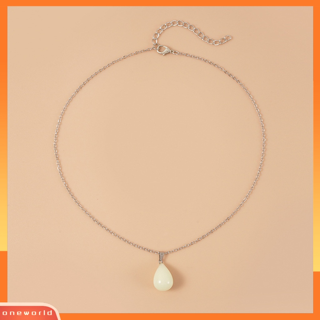 [EONE] Malam Bersinar Kalung Bintang Berujung Lima Salib Tetesan Air Runcing Kerucut Silinder Hadiah Bulat Wanita Liontin Kalung Untuk Pesta