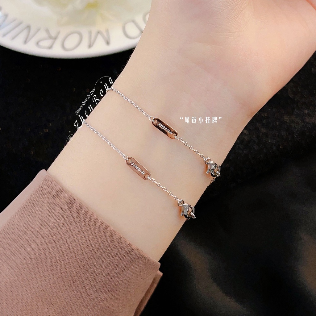 Goldkingdom Fashion Perhiasan Aksesoris Ready Stock Putih Ibu-Mutiara Kupu-Kupu Gelang Wanita Ins Halus Alami Abu-Abu Shell Gelang