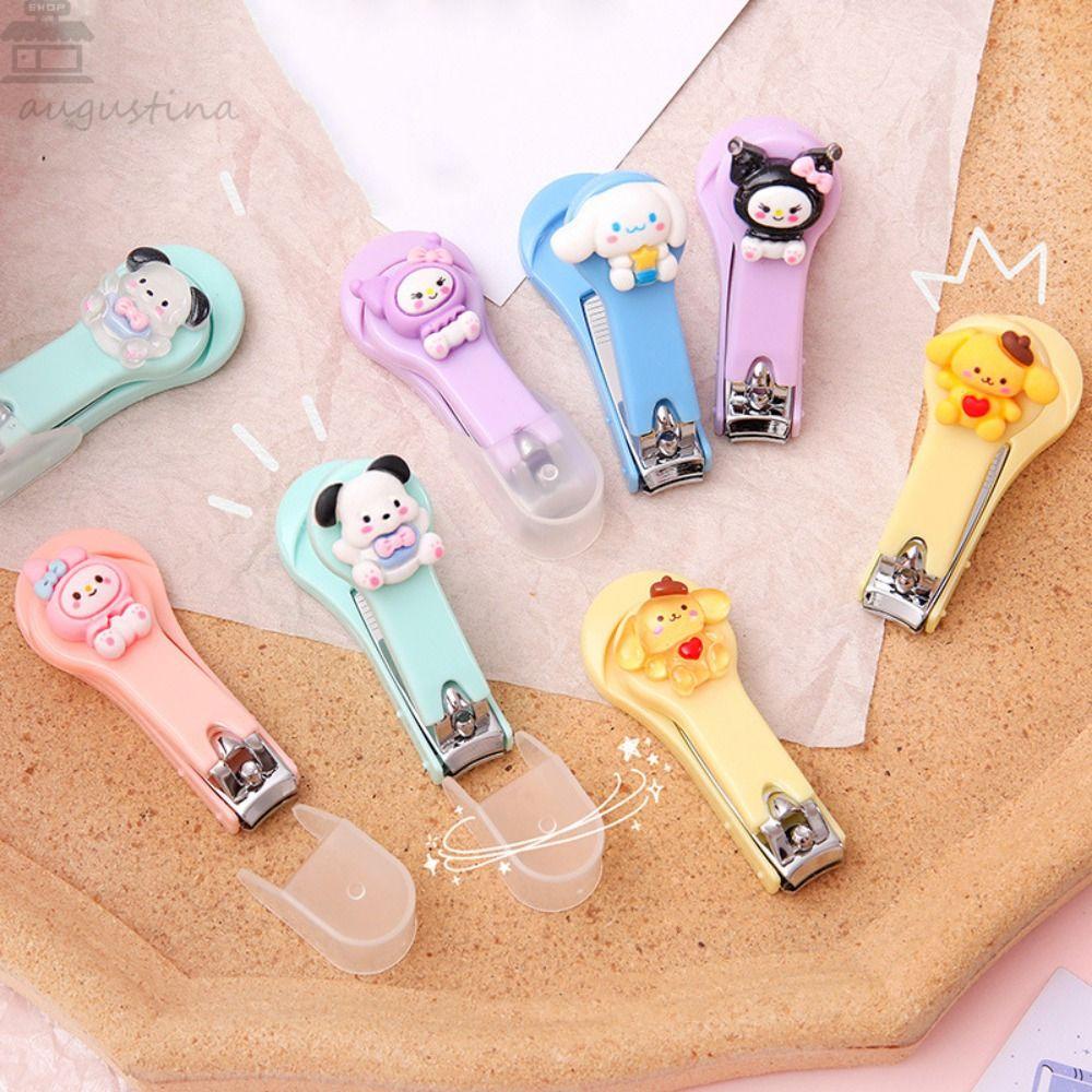 Agustina Kartun Gunting Kuku Pembersih Kutikula Kecantikan Perawatan Jari Nipper Trimmers Nail Clippers Cutter Alat Untuk Rumah Alur Kuku Tunggal Pedicure Stainless Steel Nail Tool