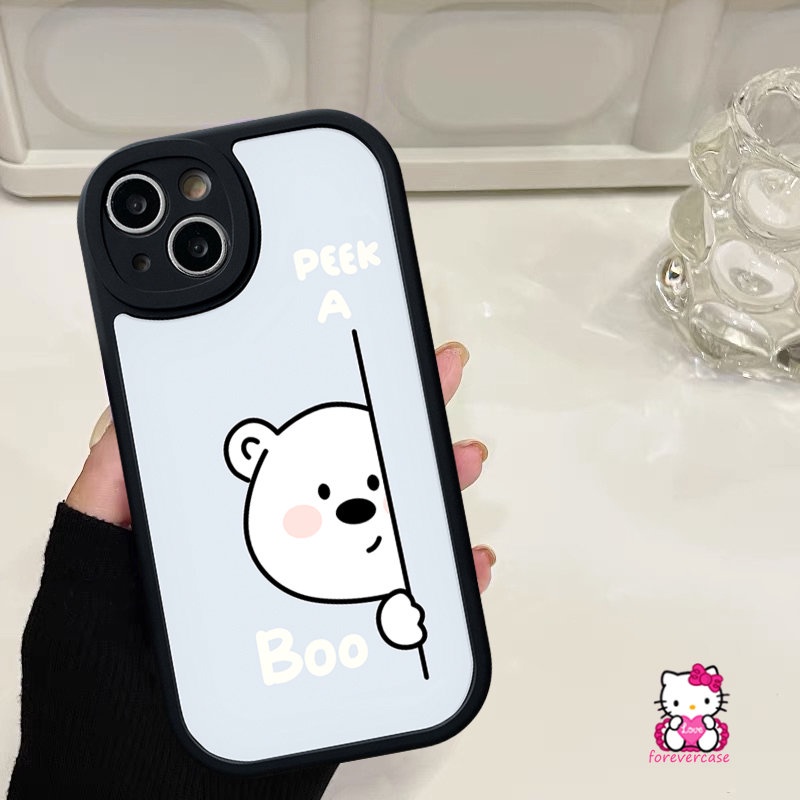 IPHONE Casing Ponsel Pasangan Kompatibel Untuk Iphone7 8 6s 6plus XR XS X Max12 1114 13 Pro Max 7Plus SE 2020 Lucu Kartun Beruang Puppy Lembut Tpu Cover