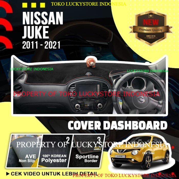 BUY 1 GET 7 | Alas Cover Dashboard Nissan JUKE Tahun 2011-2021