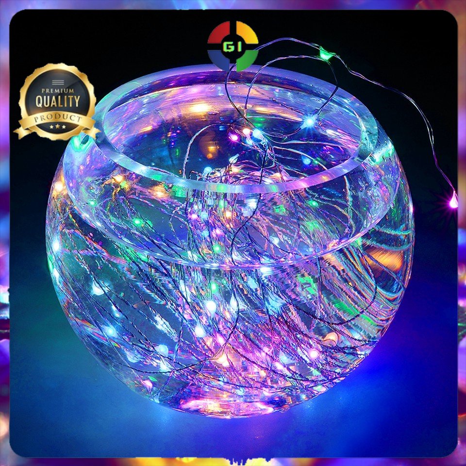 Lampu Hias String Lights Waterproof USB Power 50 LED 5 Meter Multi-Color