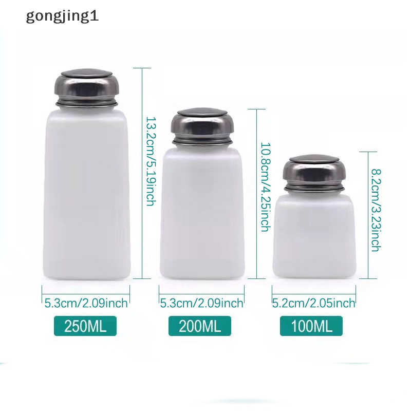 Ggg 100/200ml Botol Dispenser Pumping Cairan Penghilang Kutek ID