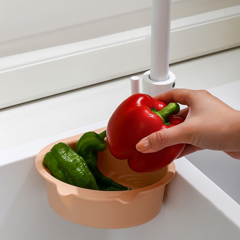 Kamar Mandi Rak Penyimpanan Barang Kecil Peralatan Dapur Cuci Pengeringan Rak Kotak Gaya Kucing Wastafel Sisa Makanan Filter Bin Dapat Digantung Buah Sayuran Drain Basket