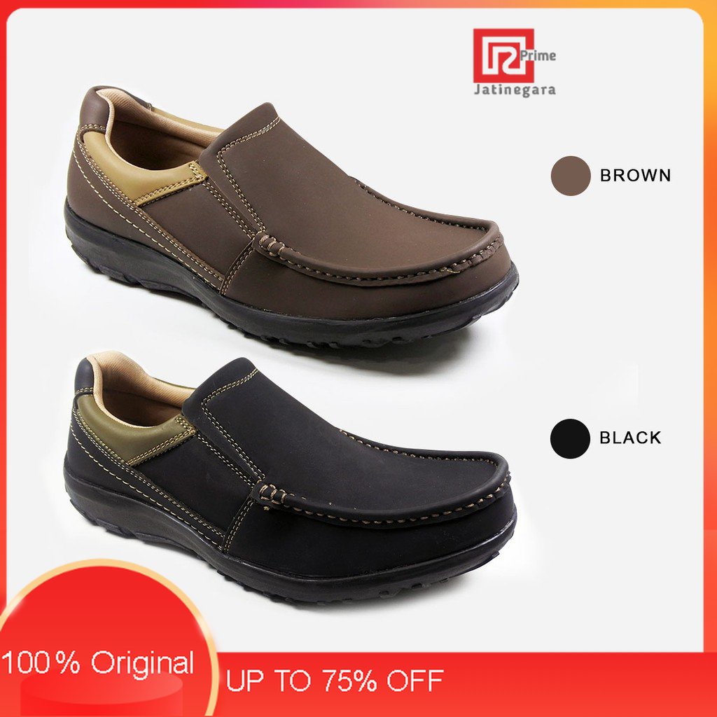 Mascotte CAYDEN | Sepatu Slip On Pria 992.101 [ Hitam dan Cokelat ]RAMAYANA JAKTIM